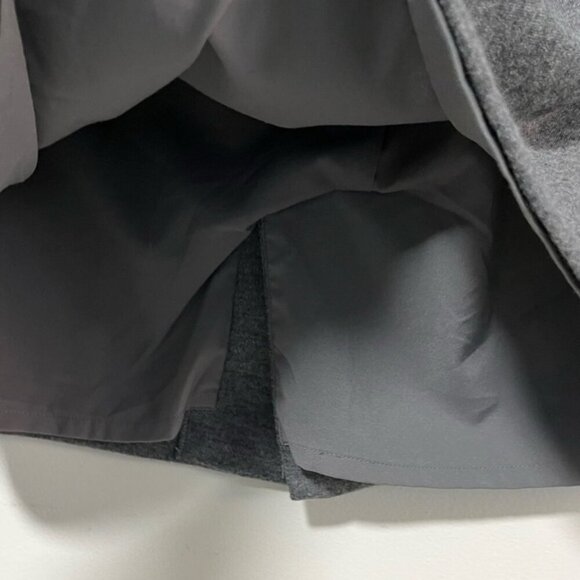 Uniqlo Wool-Blend Charcoal Gray Lined Skirt - Size L - Picture 7 of 11